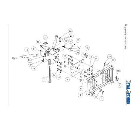 Części zamienne - Pług prosty standard